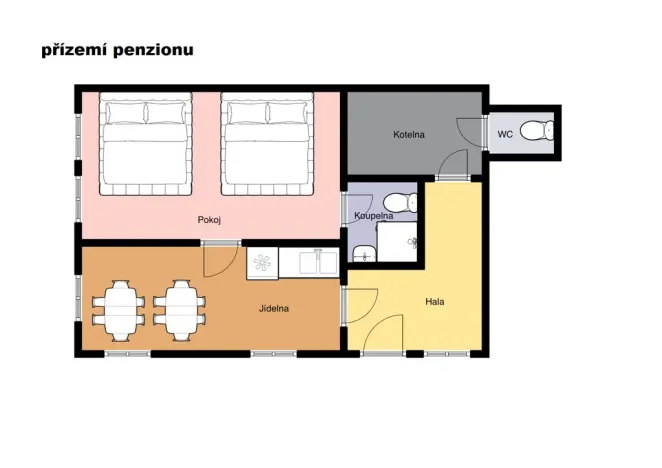 Pronájem ubytování, Svoboda nad Úpou, Pod Rýchorami, 114 m2