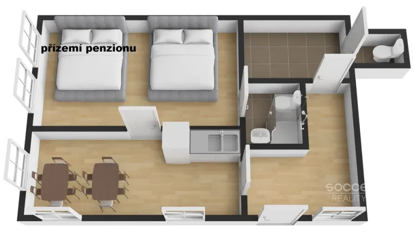 Pronájem ubytování, Svoboda nad Úpou, Pod Rýchorami, 114 m2