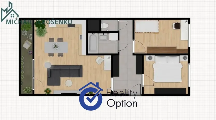 Pronájem bytu 3+kk, Praha - Krč, Na strži, 67 m2