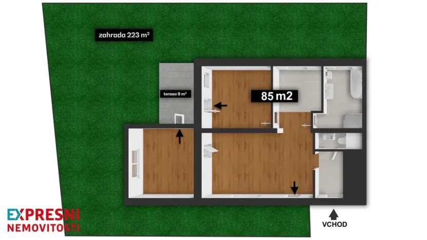 Prodej bytu 3+kk, Praha - Lochkov, K Lahovské, 104 m2