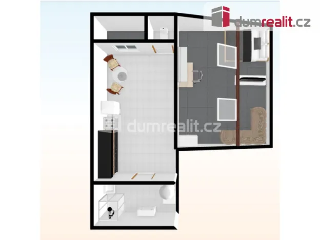 Pronájem bytu 2+kk, Praha - Žižkov, Čajkovského, 45 m2