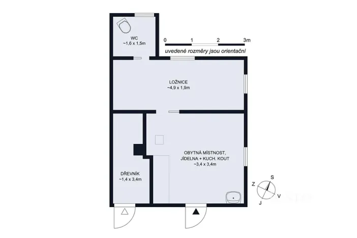 Prodej chaty, Boršov nad Vltavou, 30 m2