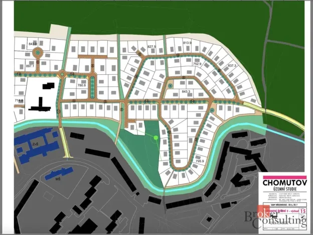 Prodej pozemku pro bydlení, Chomutov, 831 m2