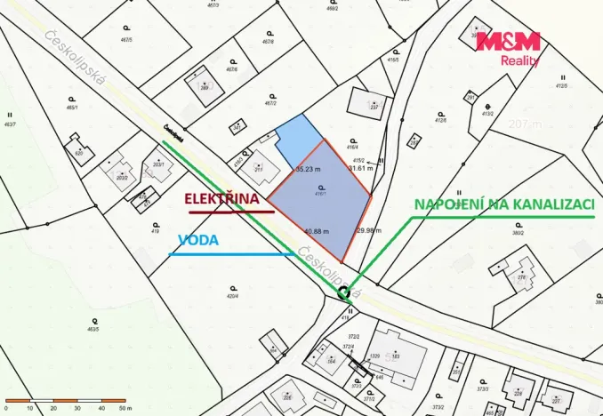Prodej pozemku pro bydlení, Děčín - Děčín XXVII-Březiny, 1141 m2