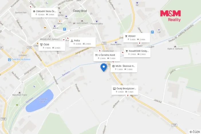 Pronájem bytu 1+kk, Český Brod, Langova, 28 m2