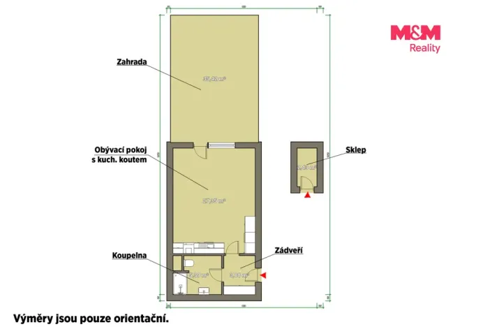 Pronájem bytu 1+kk, Plzeň - Litice, Srncová, 36 m2
