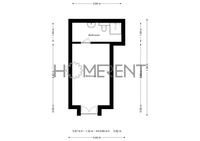 Pronájem bytu 1+kk, Praha - Nové Město, Žitná, 23 m2