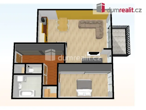 Pronájem bytu 2+kk, Praha - Žižkov, Jeseniova, 84 m2