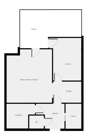 Pronájem bytu 2+kk, Praha - Vysočany, Nepilova, 48 m2