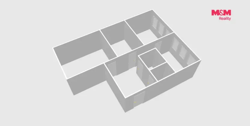 Pronájem bytu 3+1, Kolín - Kolín II, Masarykova, 56 m2