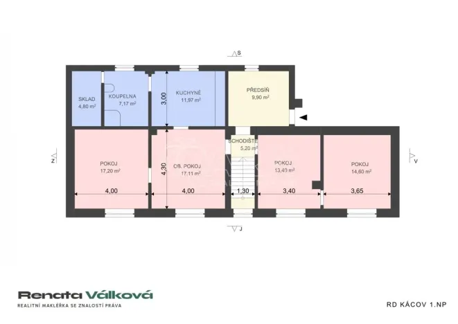 Prodej rodinného domu, Kácov, 135 m2