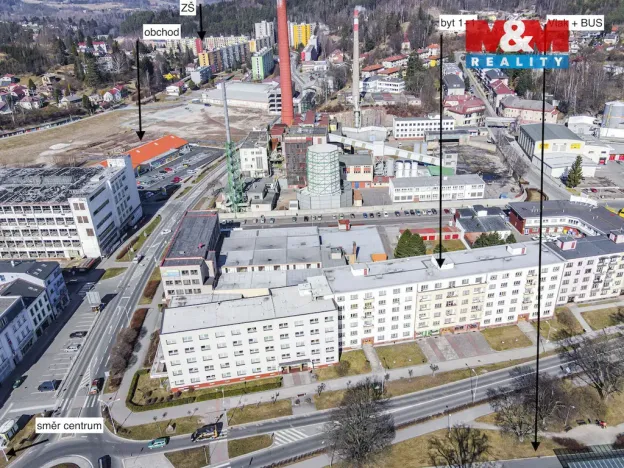 Pronájem bytu 1+1, Náchod, Kladská, 37 m2