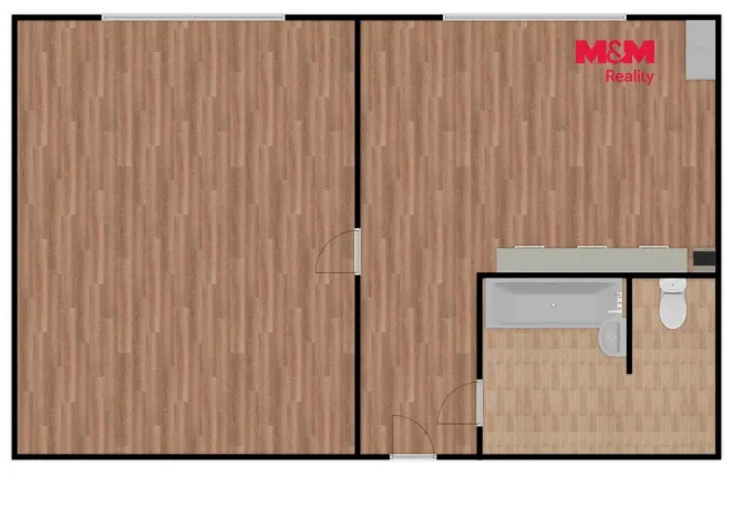 Pronájem bytu 1+1, Klášterec nad Ohří - Miřetice u Klášterce nad Ohří, Dlouhá, 36 m2