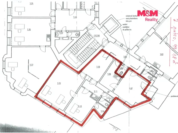 Pronájem kanceláře, Brno - Brno-město, Masarykova, 99 m2