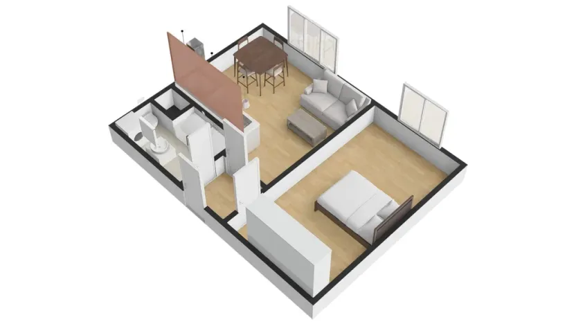 Pronájem bytu 2+kk, Praha - Modřany, Pískařská, 45 m2