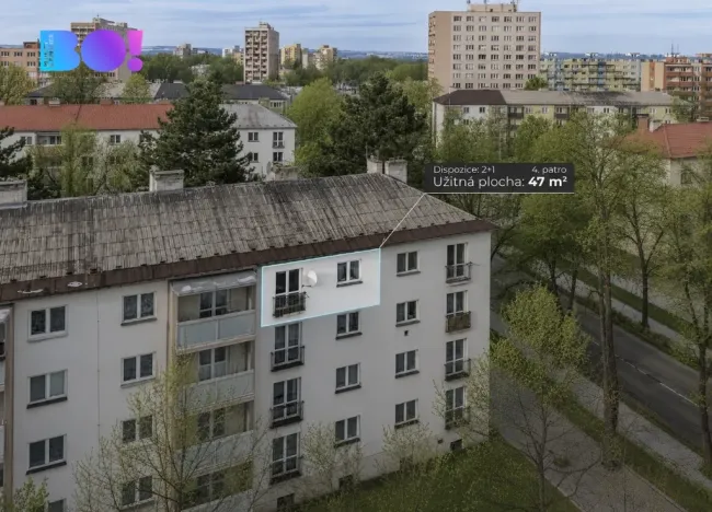 Pronájem bytu 2+1, Ostrava, Čujkovova, 47 m2