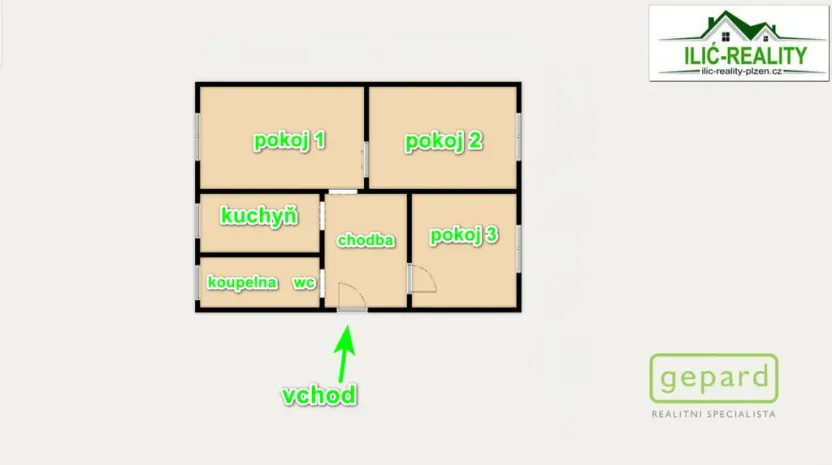 Prodej bytu 3+1, Mariánské Lázně, Hroznatova, 66 m2