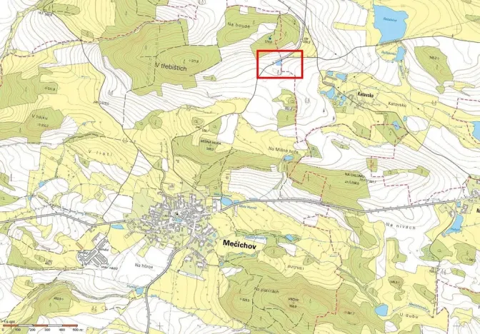 Prodej zahrady, Katovsko, 914 m2