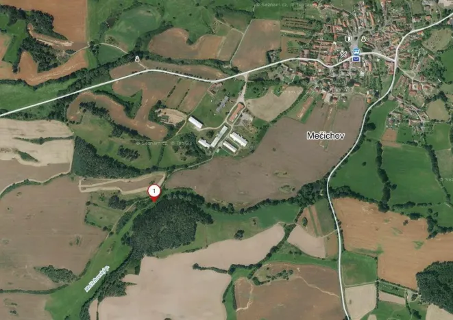 Prodej zahrady, Mečichov, 1687 m2