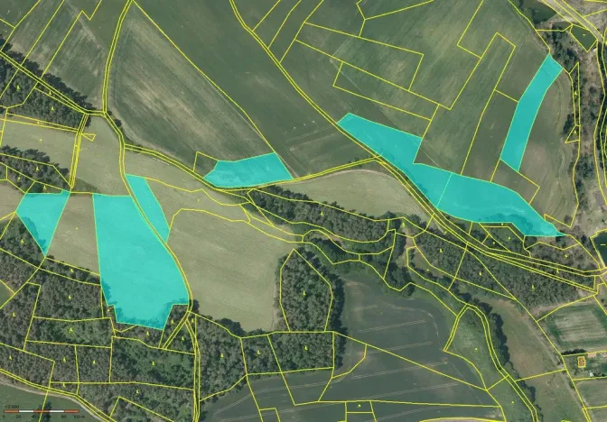 Prodej pole, Velký Bor - Slivonice, 72131 m2