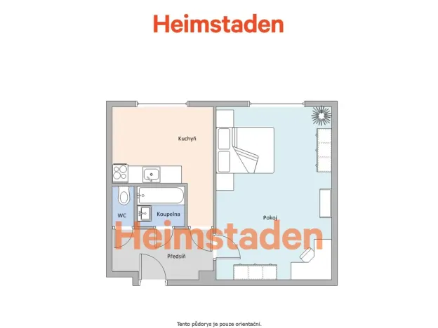 Pronájem bytu 1+1, Havířov - Prostřední Suchá, Hornická, 34 m2