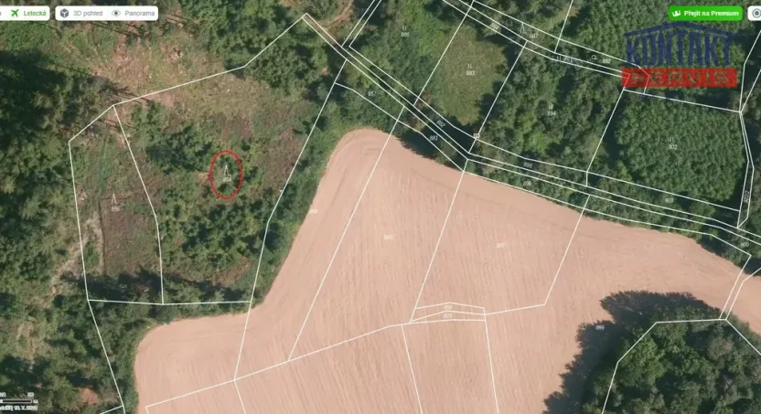 Prodej lesa, Oselce, 6402 m2