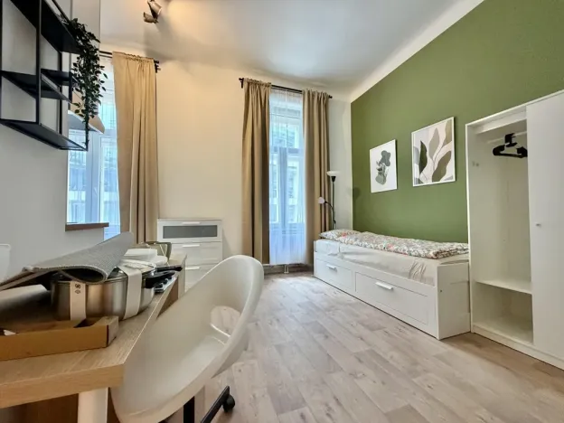 Pronájem bytu 1+kk, Praha - Nové Město, Kateřinská, 30 m2