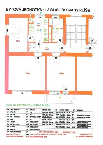 Prodej bytu 3+1, Ústí nad Labem - Klíše, Slavíčkova, 65 m2