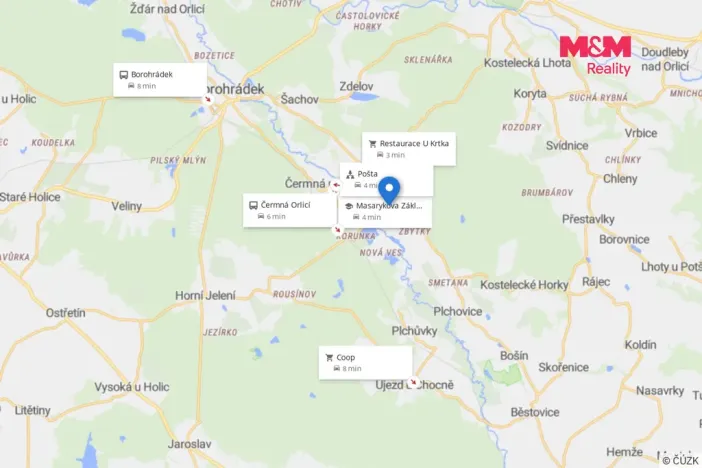 Prodej pozemku pro bydlení, Čermná nad Orlicí - Číčová, 866 m2
