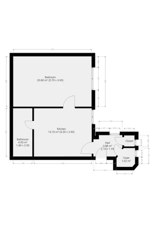 Pronájem bytu 2+kk, Praha - Vysočany, U vysočanského pivovaru, 45 m2