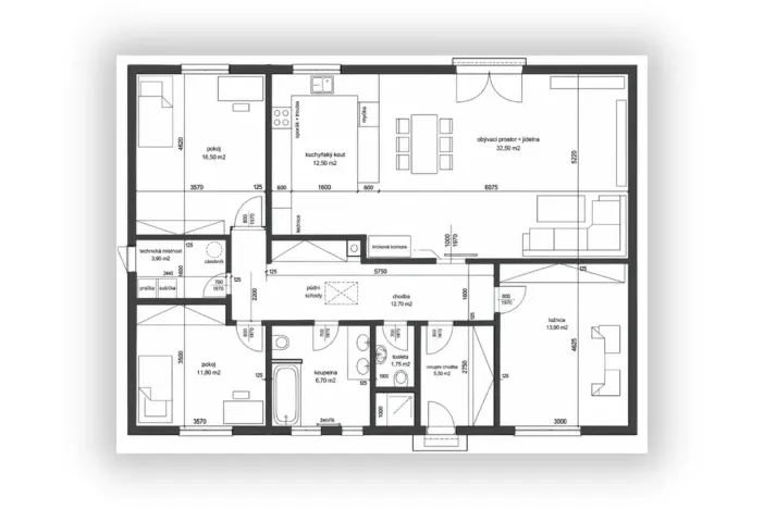 Prodej rodinného domu, Březno, Bránská, 120 m2