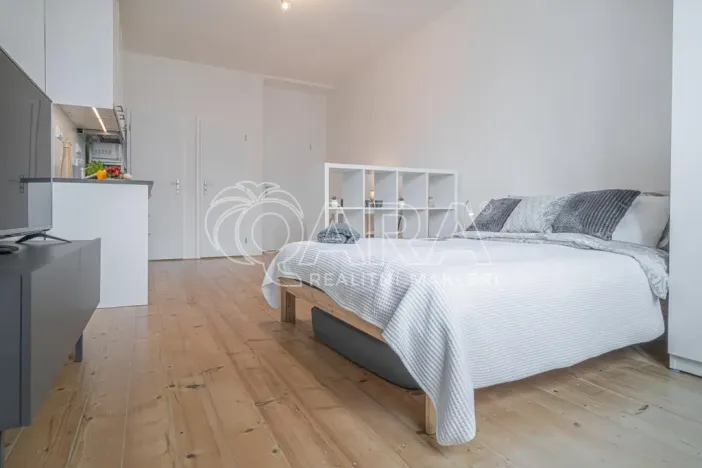 Pronájem bytu 1+kk, Praha - Holešovice, Jankovcova, 27 m2