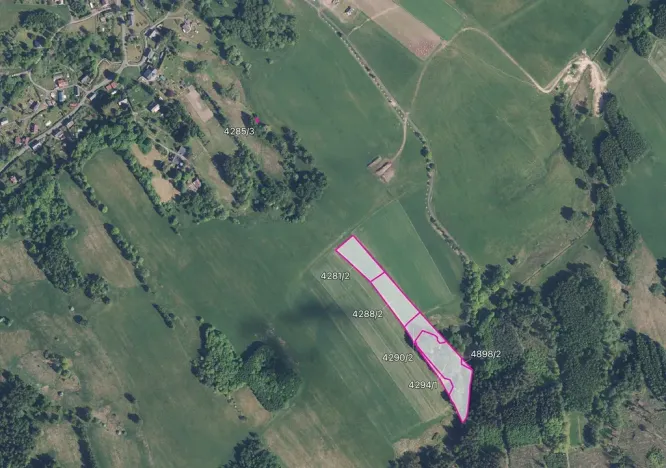 Prodej louky, Staré Křečany, 15539 m2