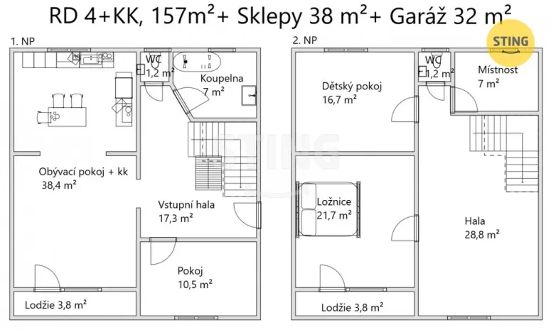 Prodej rodinného domu, Grygov, K Nádraží, 227 m2