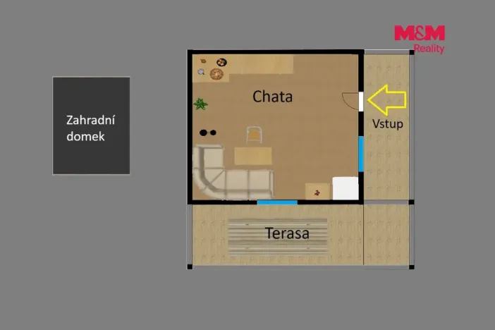 Prodej chaty, Čáslav, Chotusická, 8 m2