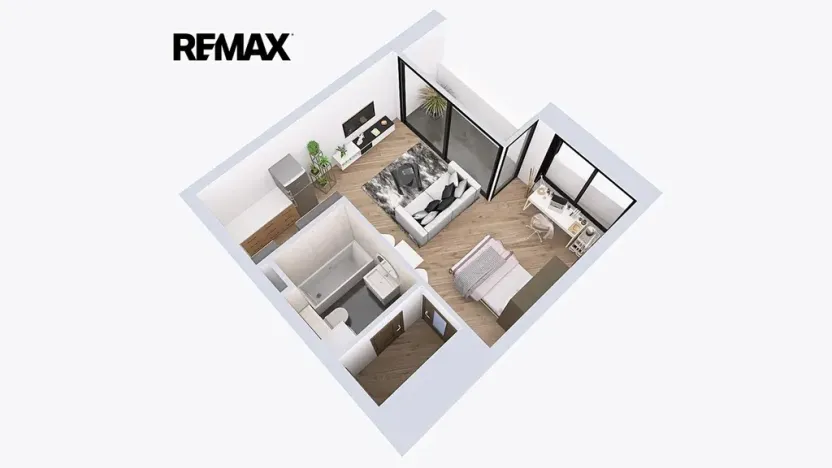 Pronájem bytu 1+kk, Kolín, 5. května, 42 m2