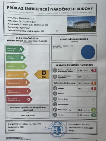 Prodej bytu 2+kk, Mladé Buky, 43 m2