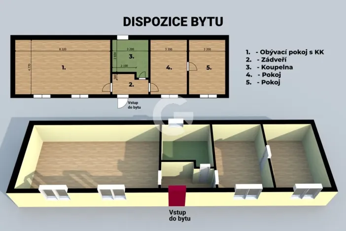 Prodej bytu 3+kk, Slušovice, Dlouhá, 85 m2