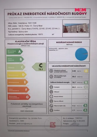 Prodej bytu 3+kk, Praha - Černý Most, Doležalova, 72 m2