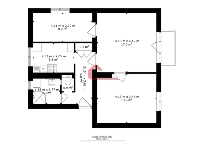 Prodej bytu 3+1, Hodonín, Skácelova, 57 m2
