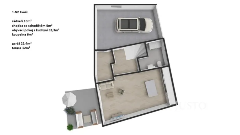 Prodej bytu 4+kk, Býkev, 128 m2
