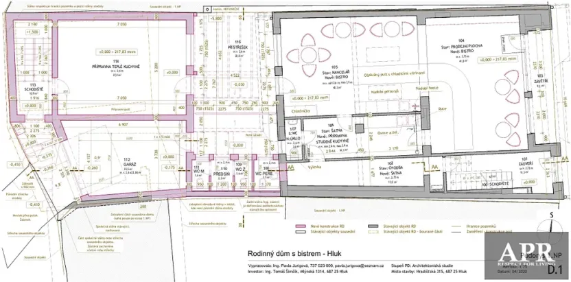 Prodej obchodního prostoru, Hluk, Hradišťská, 177 m2