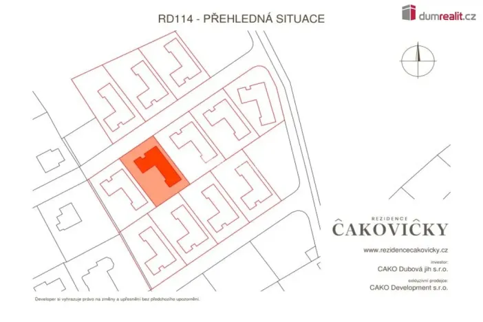 Prodej domu na klíč, Čakovičky, Dubová, 194 m2