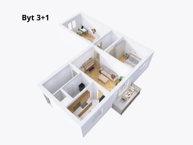 Prodej bytu 3+1, Olomouc - Hodolany, Jungmannova, 78 m2