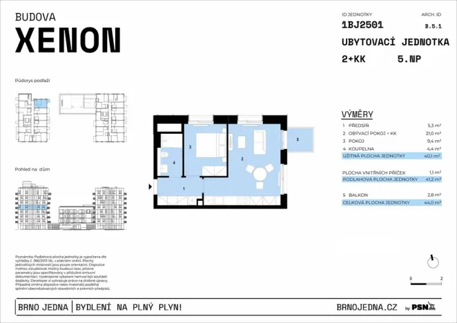 Prodej bytu 2+kk, Brno, Plynárenská, 40 m2