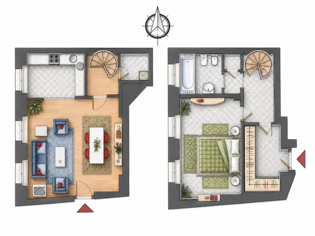 Pronájem bytu 2+kk, Praha - Malá Strana, Vlašská, 73 m2
