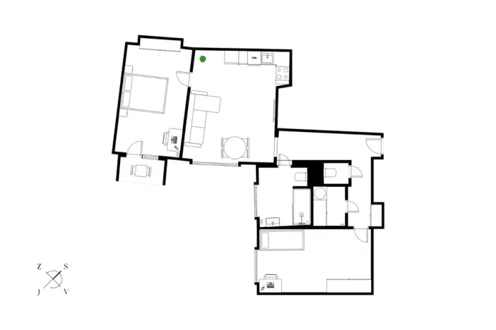 Prodej bytu 3+kk, Praha - Vršovice, Madridská, 74 m2