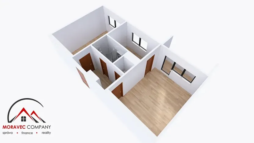 Pronájem bytu 2+1, Krnov, SPC H, 49 m2