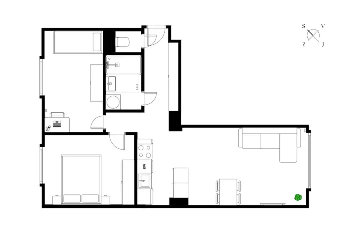 Prodej bytu 3+kk, Praha - Záběhlice, Trenčínská, 55 m2