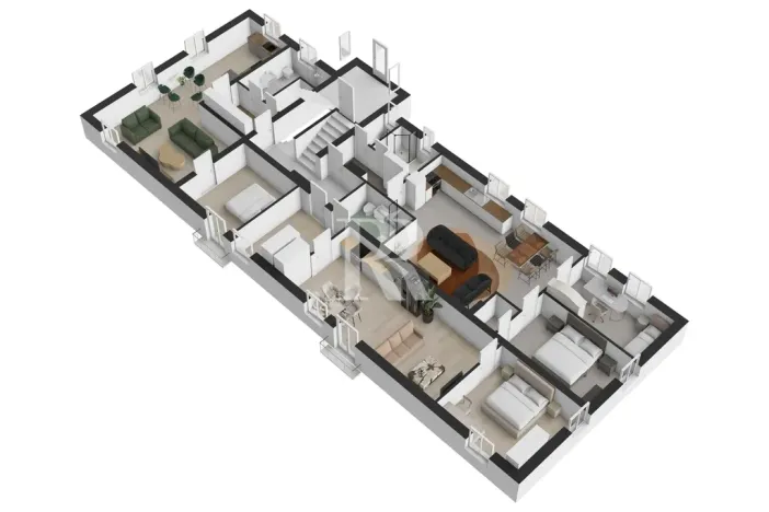 Prodej činžovního domu, Okrouhlá, 640 m2
